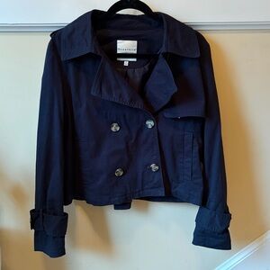 Bagatelle Dark Blue Double-Breasted Pea Coat